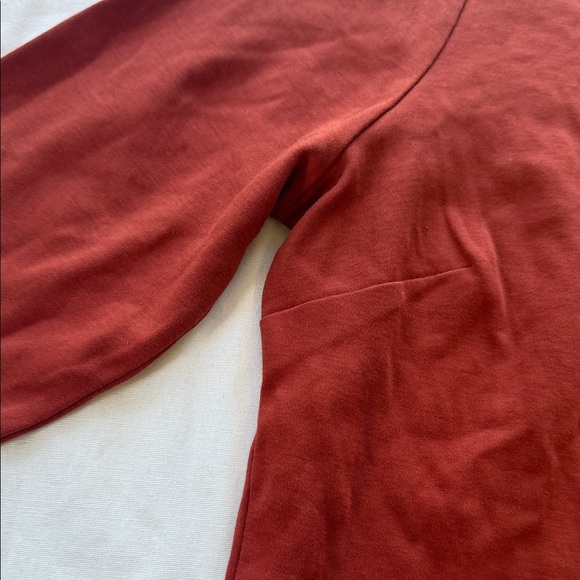 Isaac Misrahi Live Rust Long Sleeve Button-Up Shirt - Picture 3 of 6